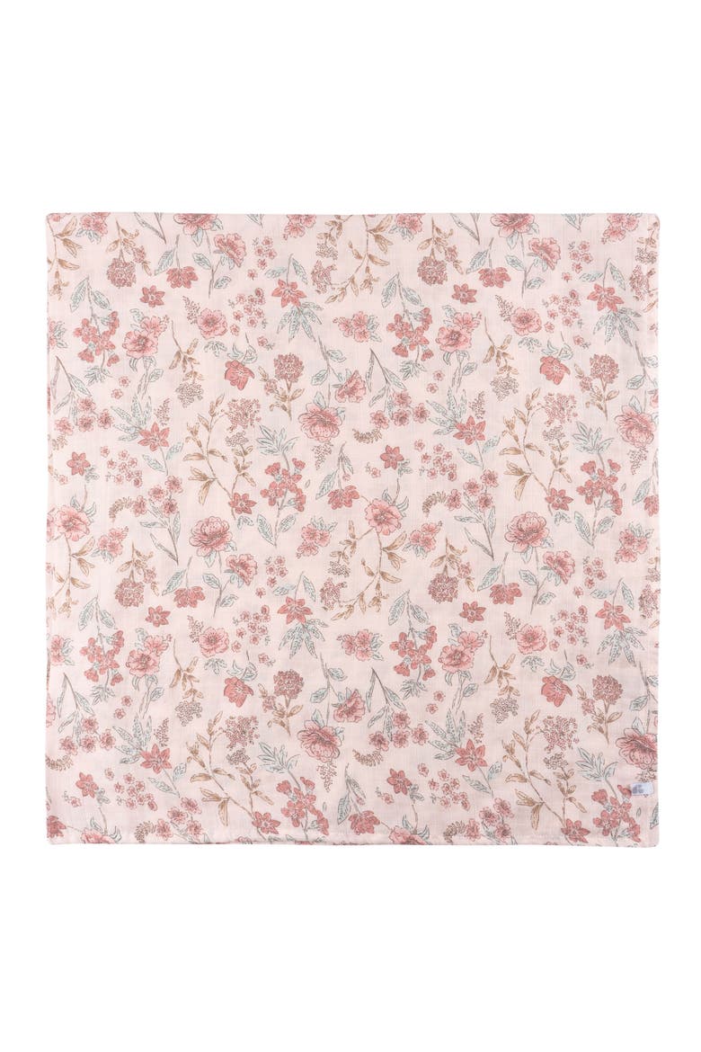 Muslin Swaddle Pink Floral Blankets 2-Pack, Alternate, color, Pink Floral