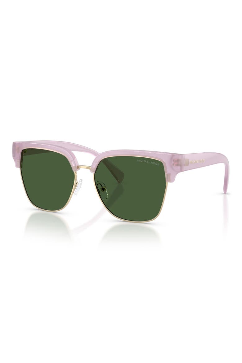 St. Eustatius 56mm Square Sunglasses, Alternate, color, WISTERIA / GREEN