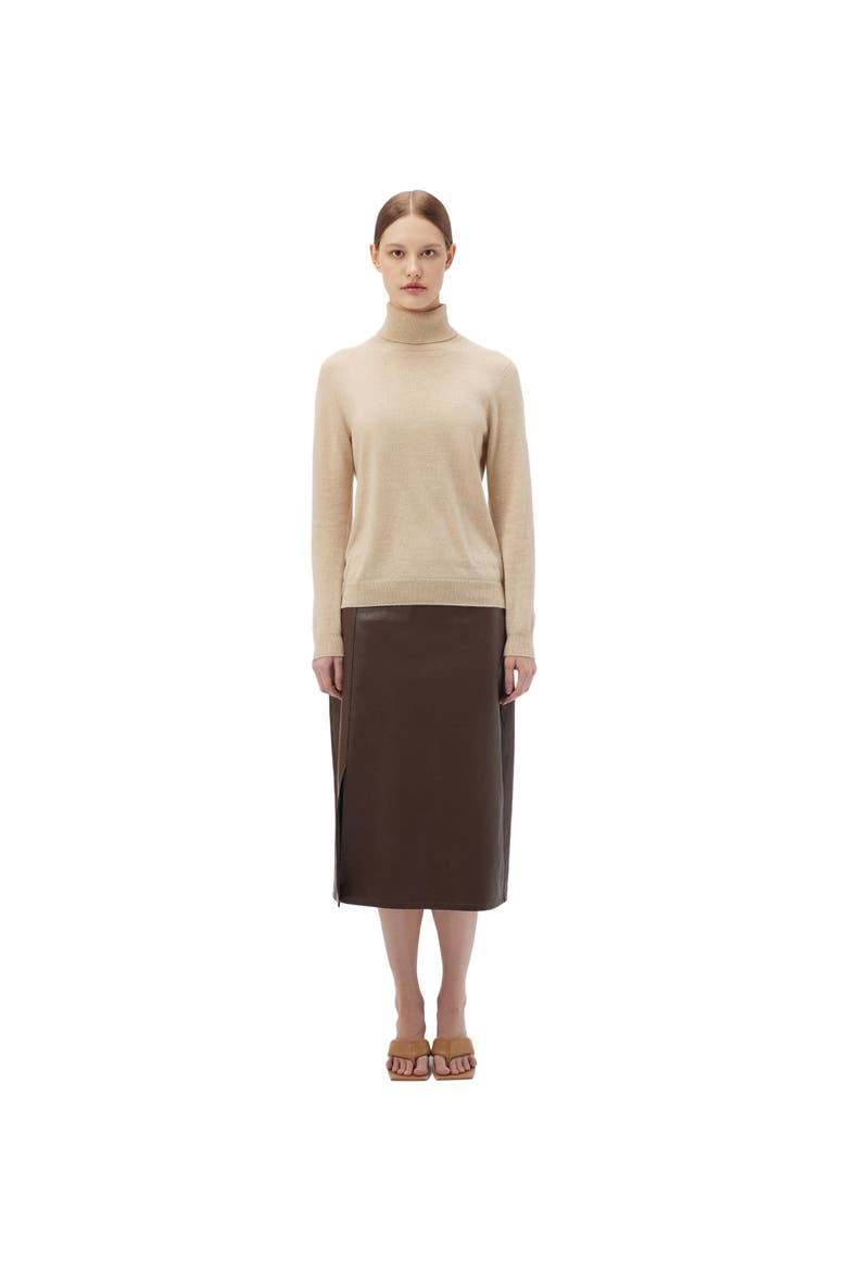 Essential Cashmere Turtleneck Sweater, Main, color, beige