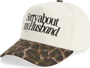 KenzKustomz Sorry About My Husband Canvas Snapback Baseball Cap