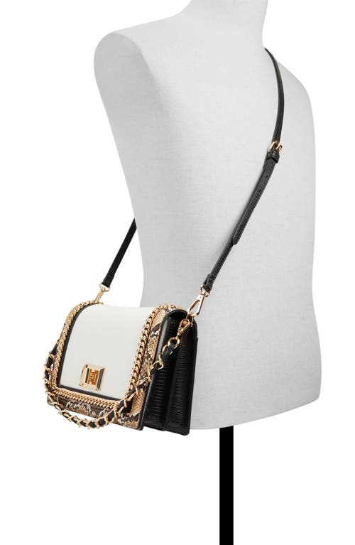 Aldo Mixed Material Crossbody Bag In Multi