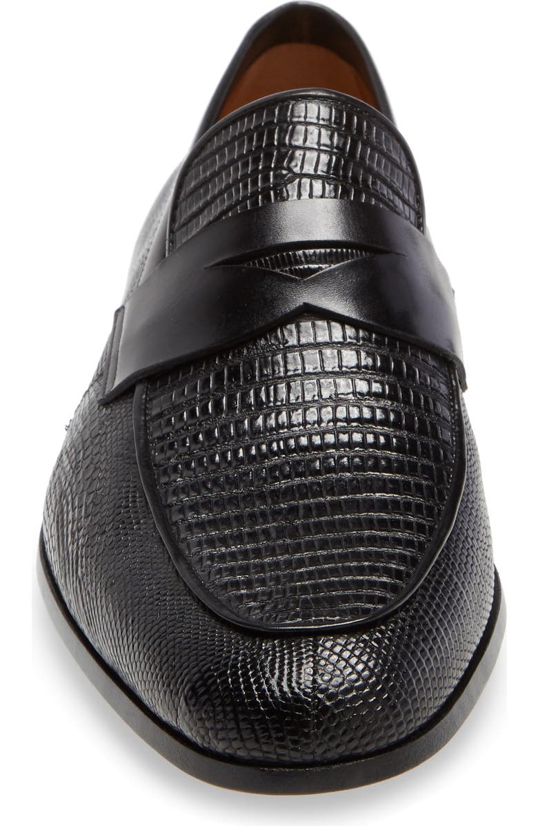 Magnanni Vincente Genuine Lizard Penny Loafer, Alternate, color,