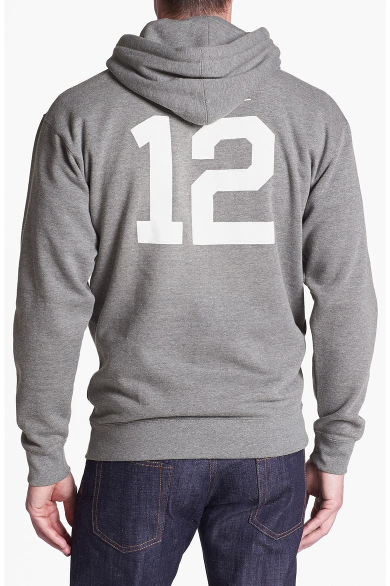 '12th Man' Graphic Hoodie, Alternate, color, HEATHER GREY