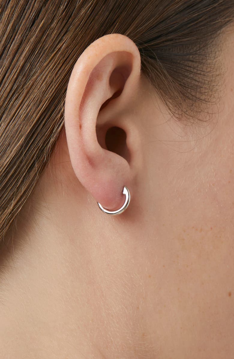 Ana Luisa Sterling Silver Mini Huggie Hoops - Mini Huggie Hoops Silver, Alternate, color, Silver