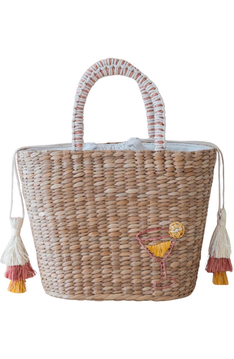 LIKHA Cocktail Embroidered Tote Bag, Main, color,