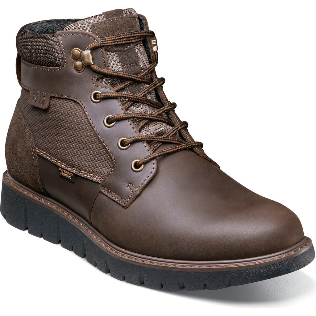 Nunn Bush Karnak Water Resistant Plain Toe Boot In Brown Ch