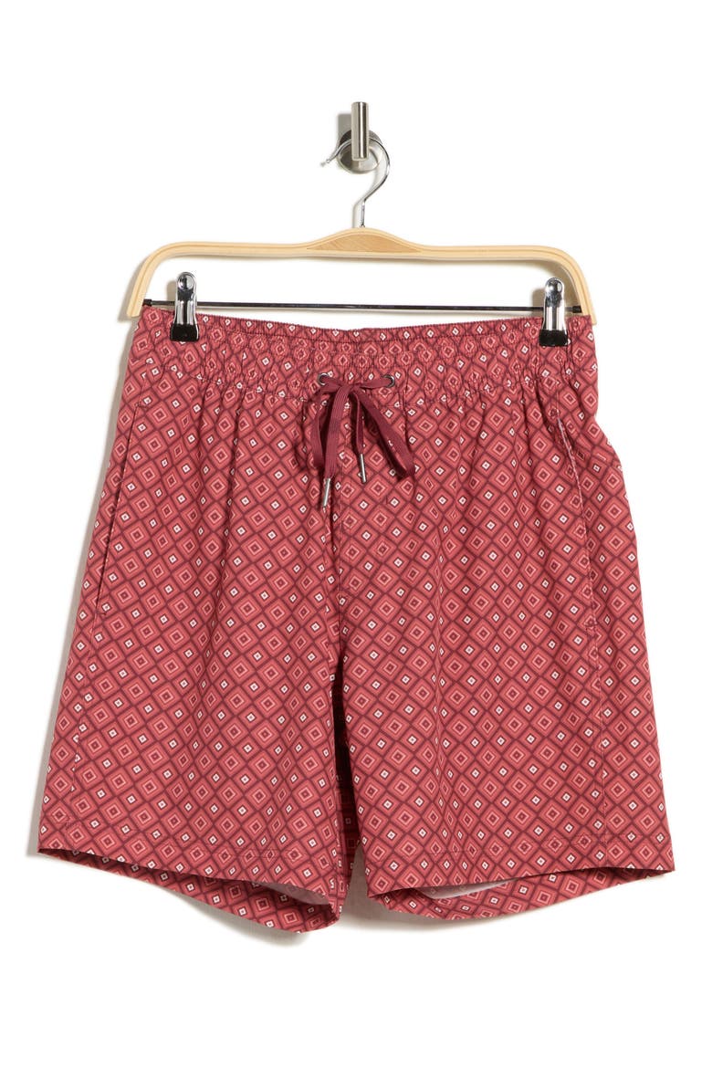 Cruiser Swim Trunks, Alternate, color, RED MOSAIC