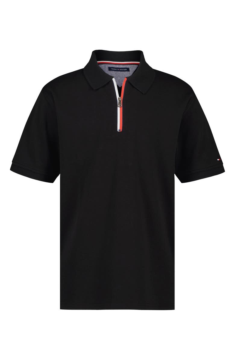Tommy Hilfiger Signature Zip Short Sleeve Polo, Main, color,