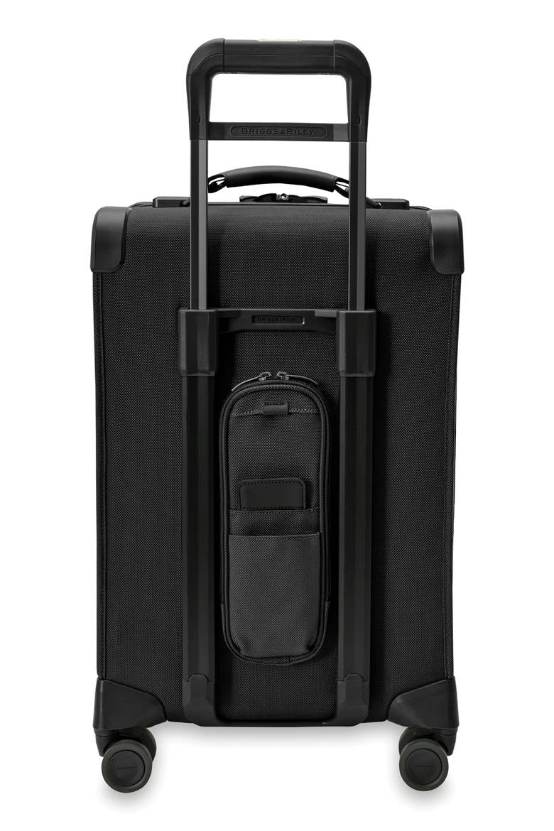 Baseline Essential 22-Inch Expandable Spinner Carry-On Bag, Alternate, color, BLACK