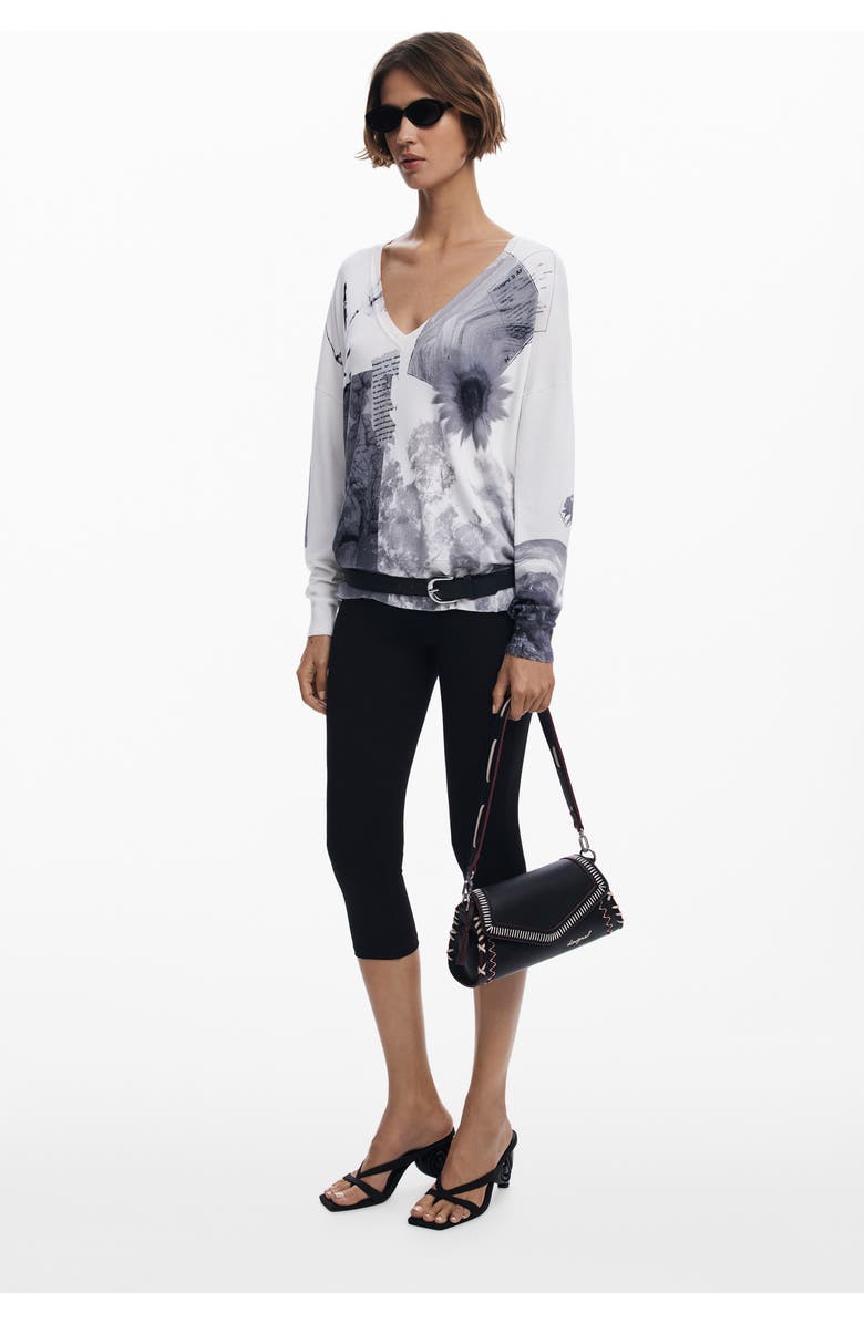 Desigual Faux Leather Shoulder Bag, Alternate, color, Black