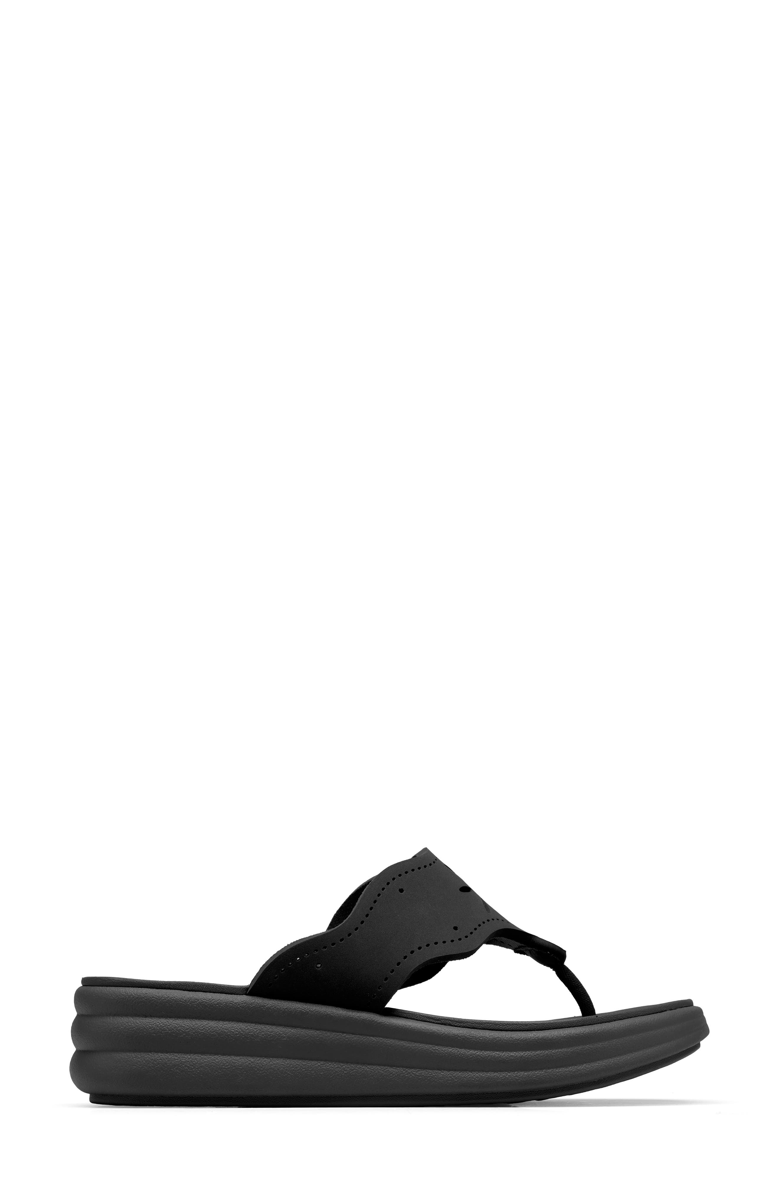Clarks<sup>®</sup> Drift Daisy Sport Flip Flop, Alternate, color, Black