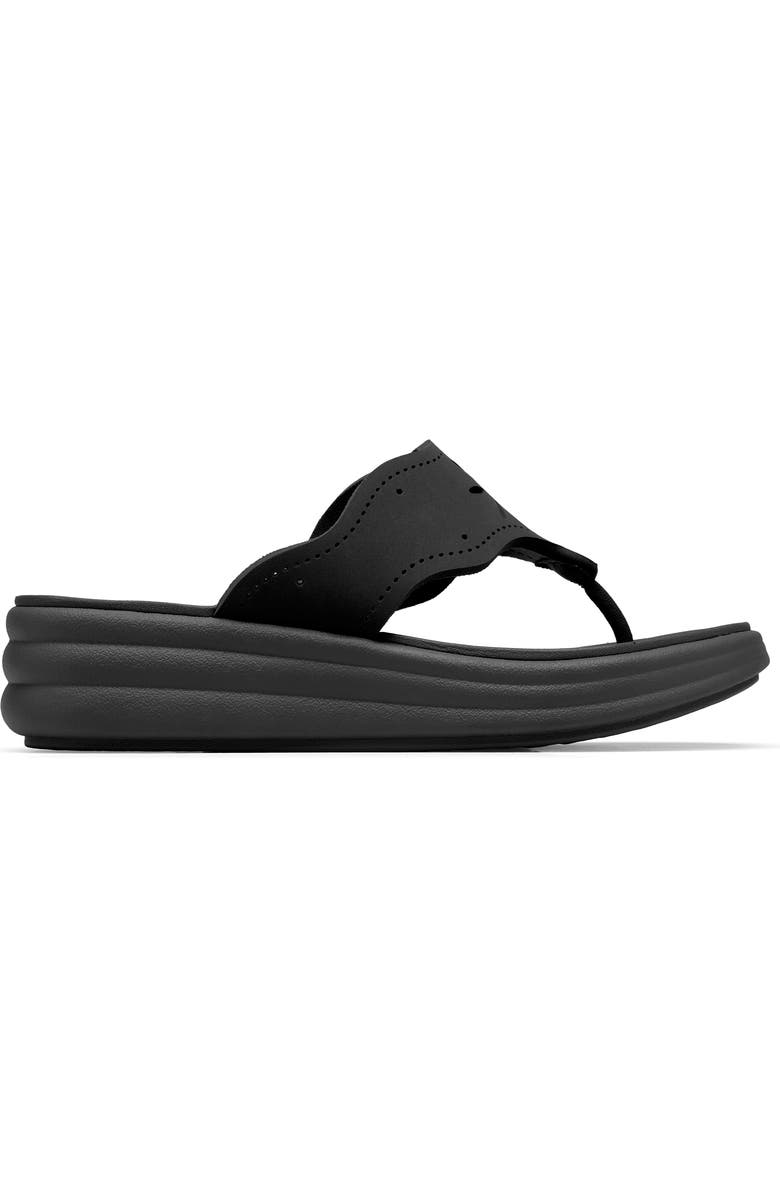 Clarks<sup>®</sup> Drift Daisy Sport Flip Flop, Alternate, color, Black
