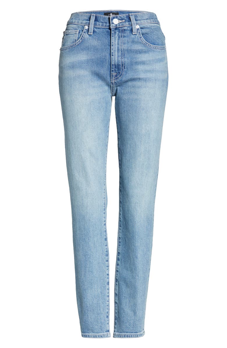 7 For All Mankind Peggi High Waist Ankle Straight Leg Jeans, Alternate, color, 