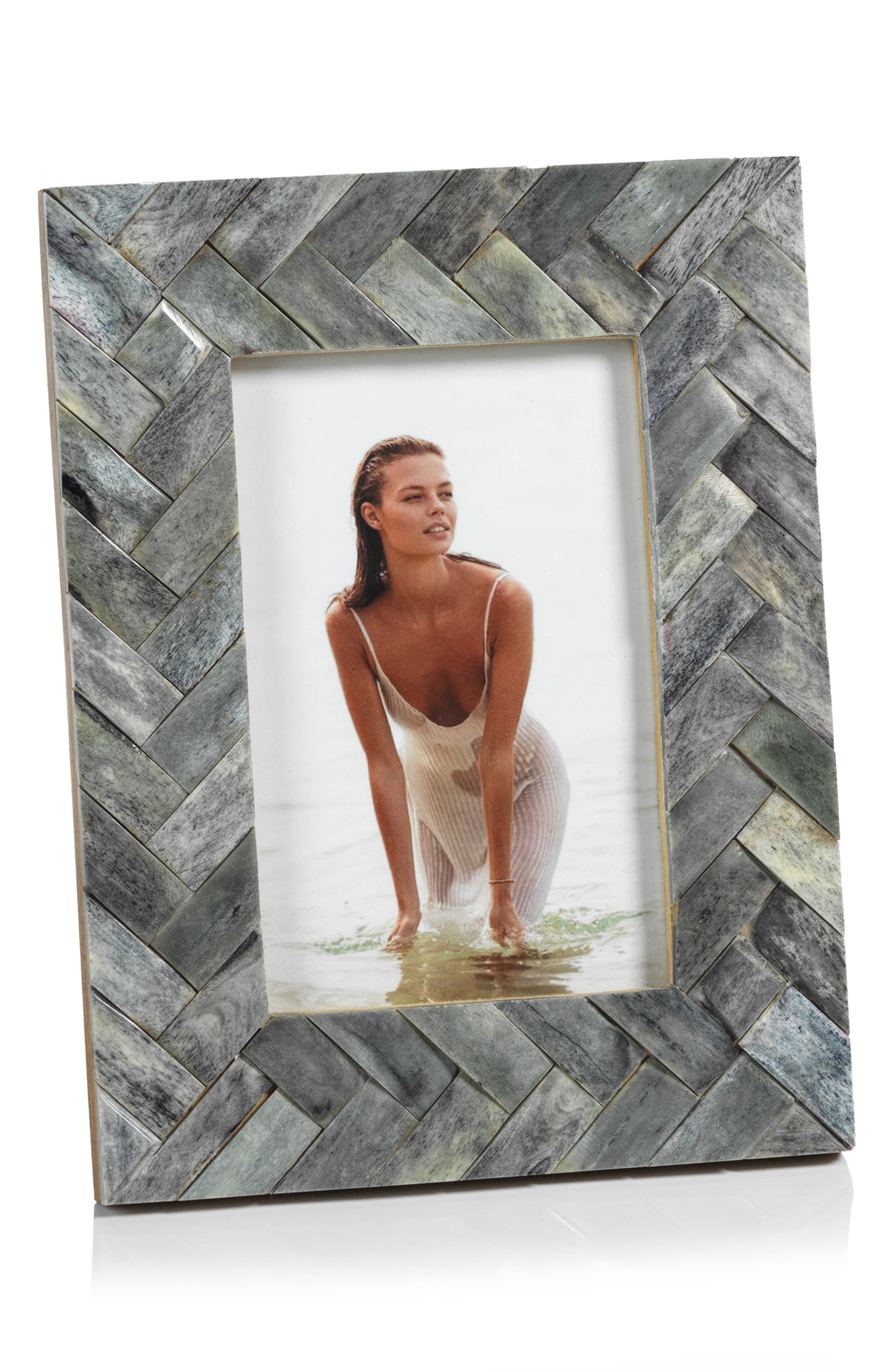 Zodax Bengkula Herringbone Bone Braid Photo Frame