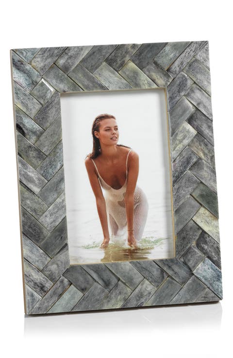 Bengkula Herringbone Bone Braid Photo Frame