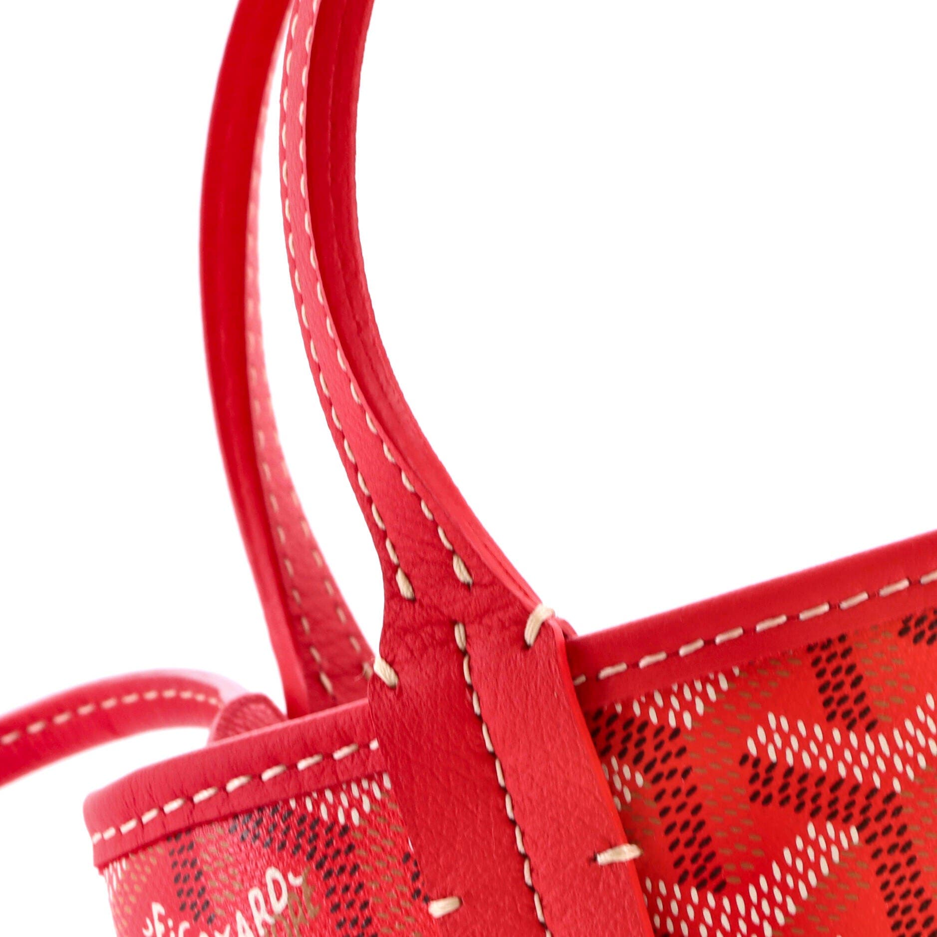 Poitiers Tote Printed Coated Canvas and Printed Canvas Mini, Alternate, color, Red
