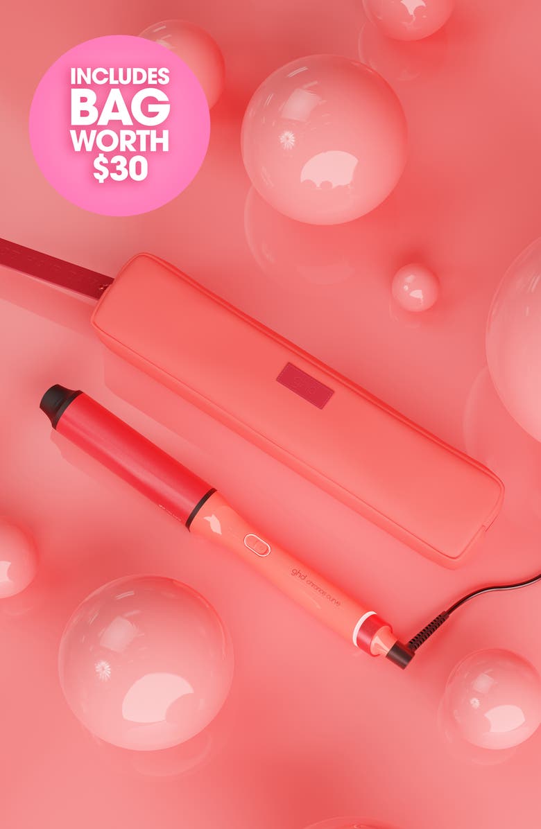 ghd Chronos Curve Max Wand in Candy Coral, Alternate, color, Coral