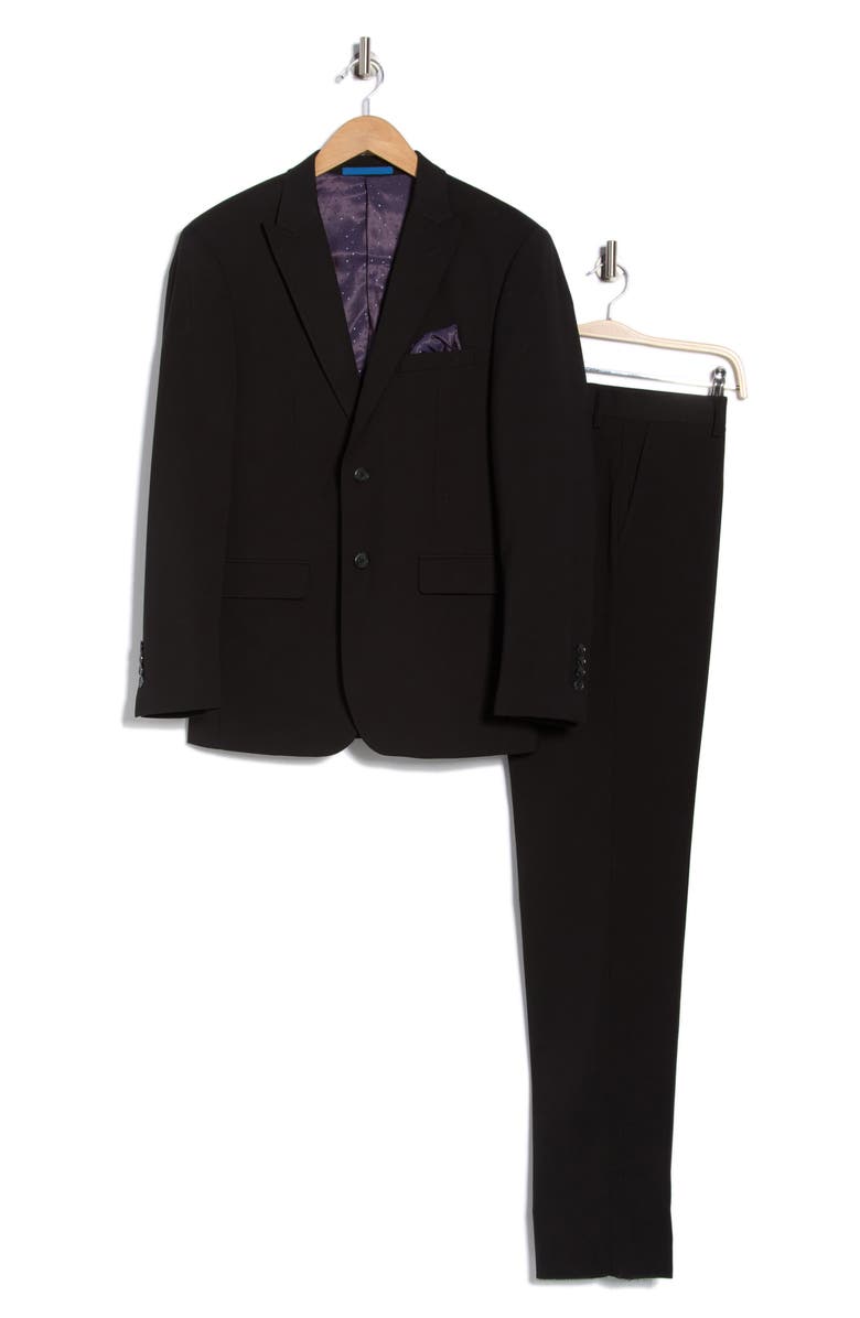 Gino Vitale 2-Piece Suit, Main, color, Black