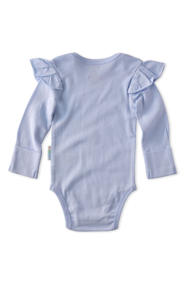 BUTTERBLU Ashley Ruffle Long Sleeve Organic Cotton Assorted 5-Pack Bodysuits, Alternate, color,