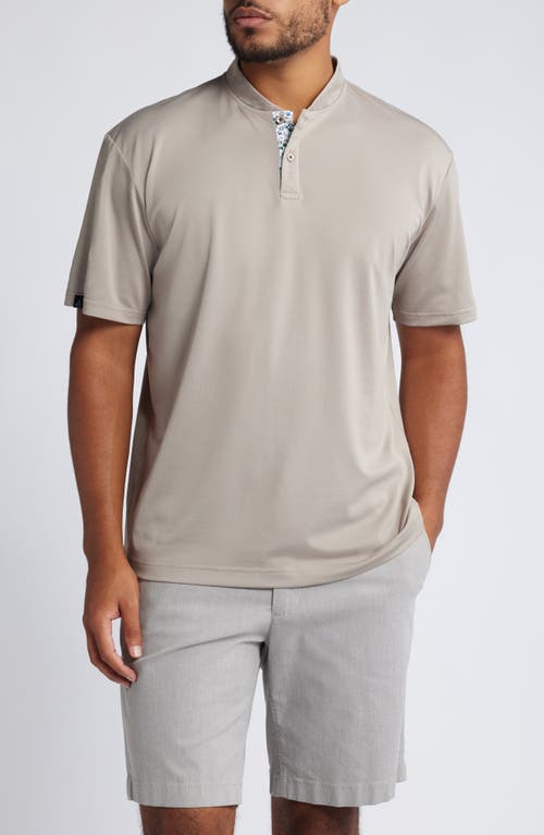 Swannies Troy Blade Collar Golf Polo in Tan 