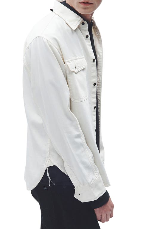 Rag & Bone Jack Engineered Denim Button-up Shirt In Sand