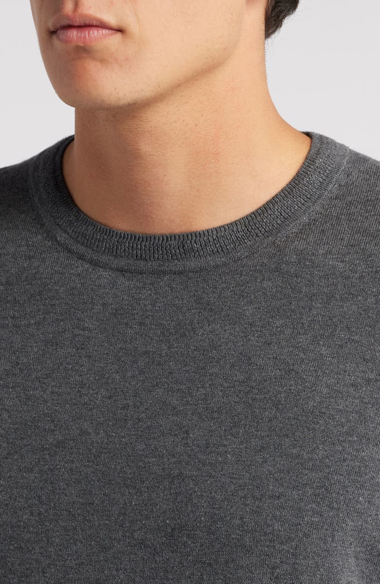 Nordstrom Cotton & Silk Crewneck Sweater, Alternate, color, 
