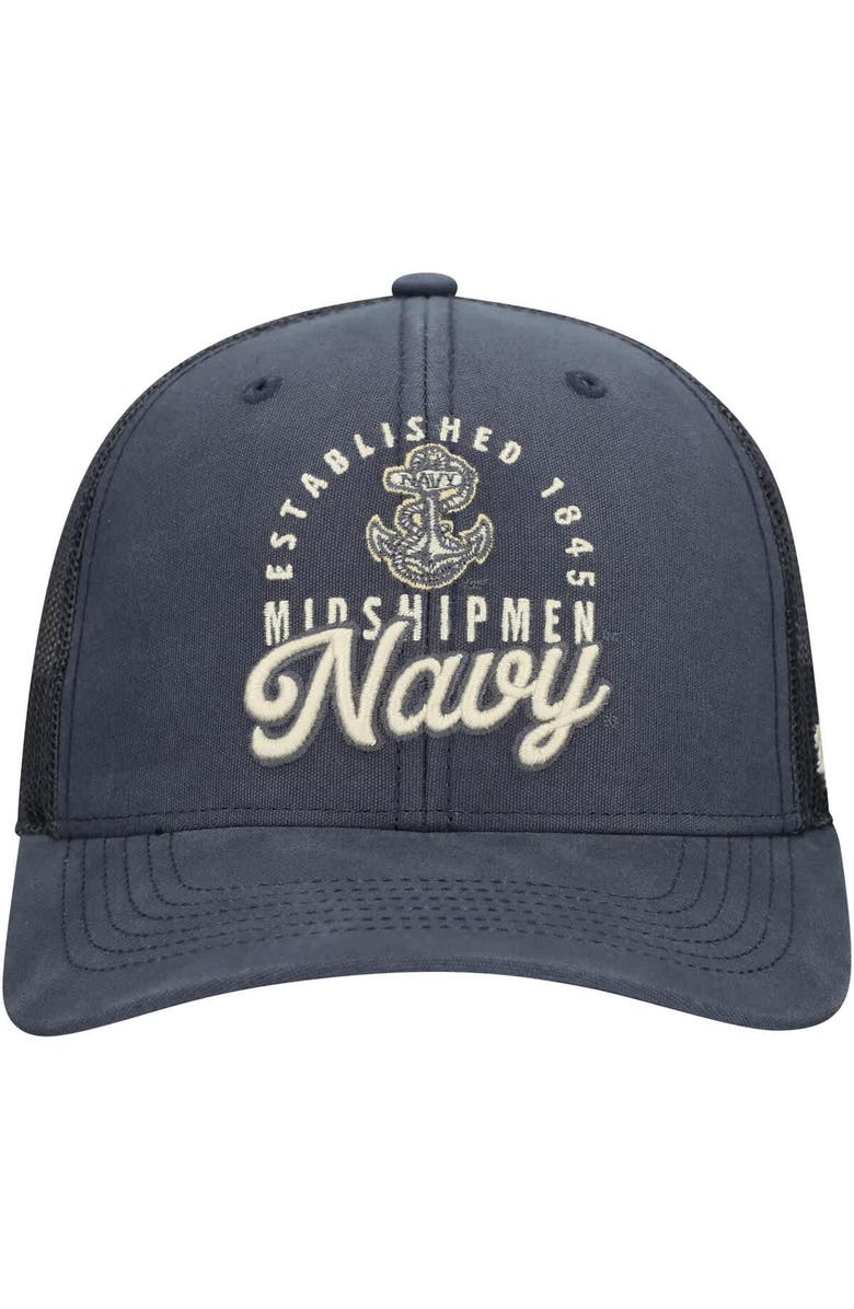 '47 Men's '47 Navy Navy Midshipmen Pitstop Trucker Adjustable Hat, Alternate, color, 