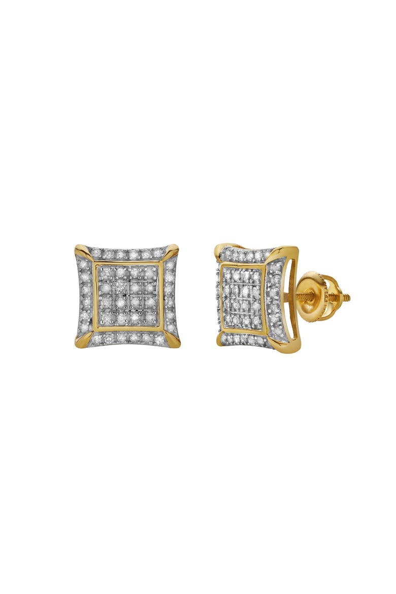 Maravilha 10K Yellow Gold Diamond Unisex Earrings - 0.33 Cts, Alternate, color, 10K Yellow Gold