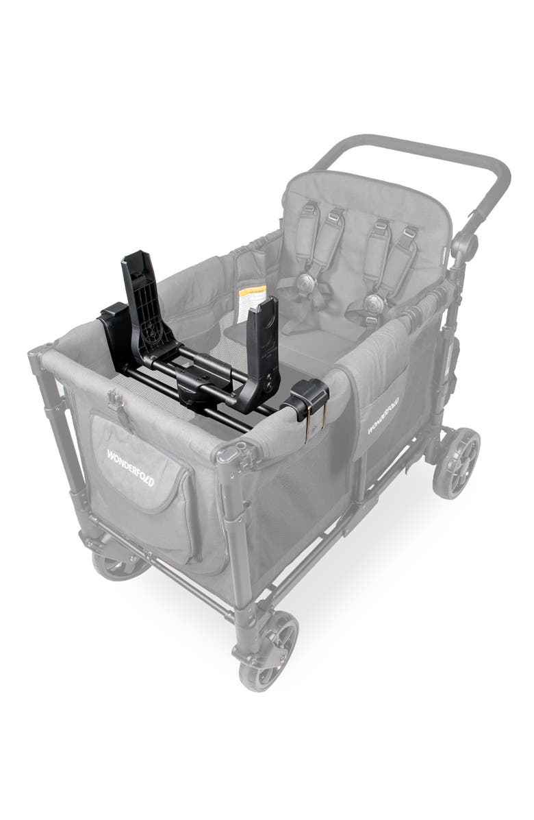 WonderFold W4 Series Car Seat Adapter, Alternate, color, Black