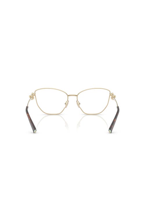 Tiffany & Co . 55mm Cat Eye Optical Glasses In Gold