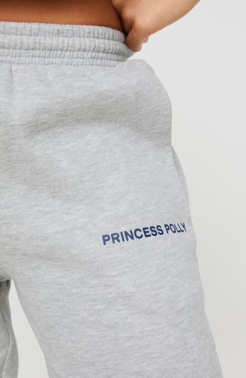 Princess Polly Logo Straight Leg Sweatpants In Grey