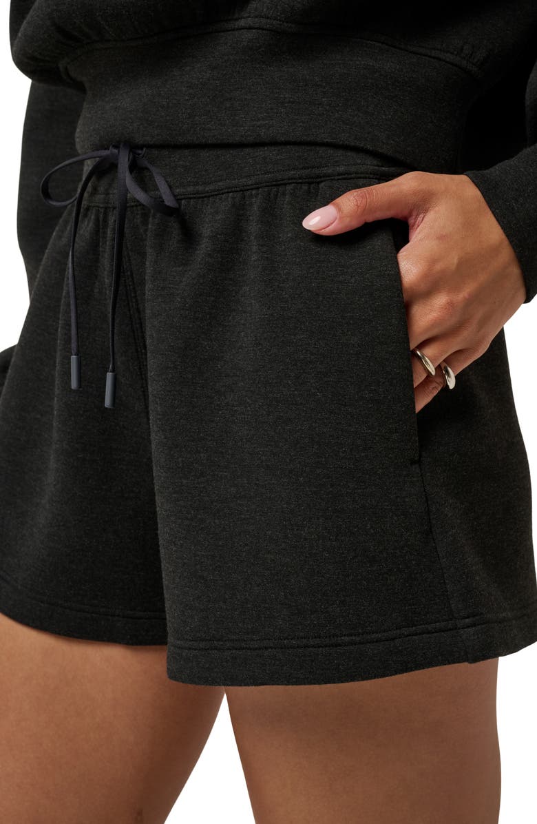TravisMathew Cloudscape Sweat Shorts, Alternate, color, Black