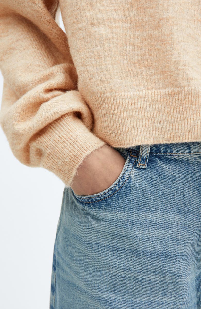 MANGO Crewneck Drop Shoulder Sweater, Alternate, color, 