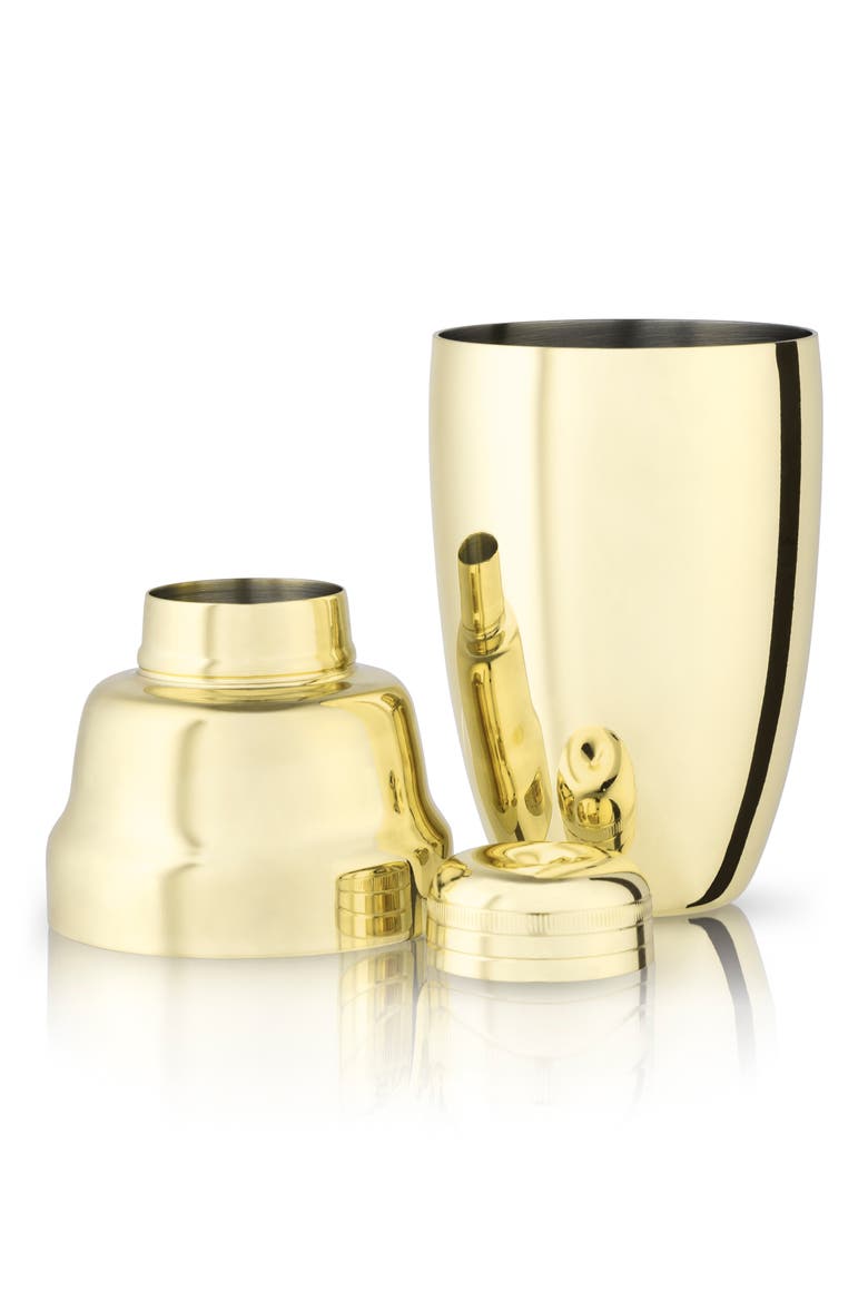 Heavyweight Cocktail Shaker, Alternate, color, GOLD