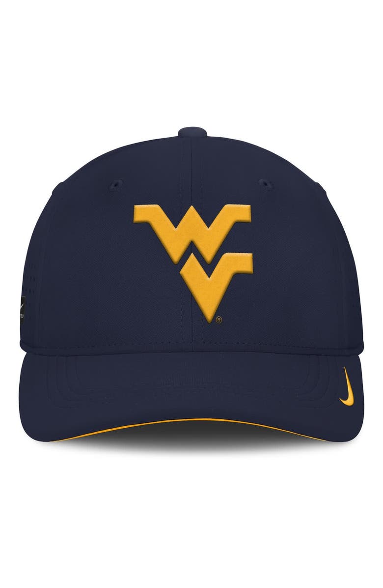 Nike Men's Nike Navy West Virginia Mountaineers 2025 On-Field Gameday Performance Flex Hat, Alternate, color, 