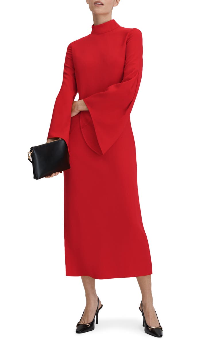 Reiss Katya Long Sleeve Midi Dress, Alternate, color,
