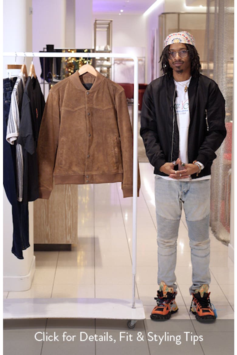 Stafford Suede Bomber Jacket video
