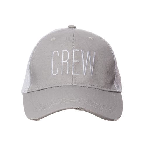 Totalee Gift Crew Baseball Hat Cotton Grey In Gray