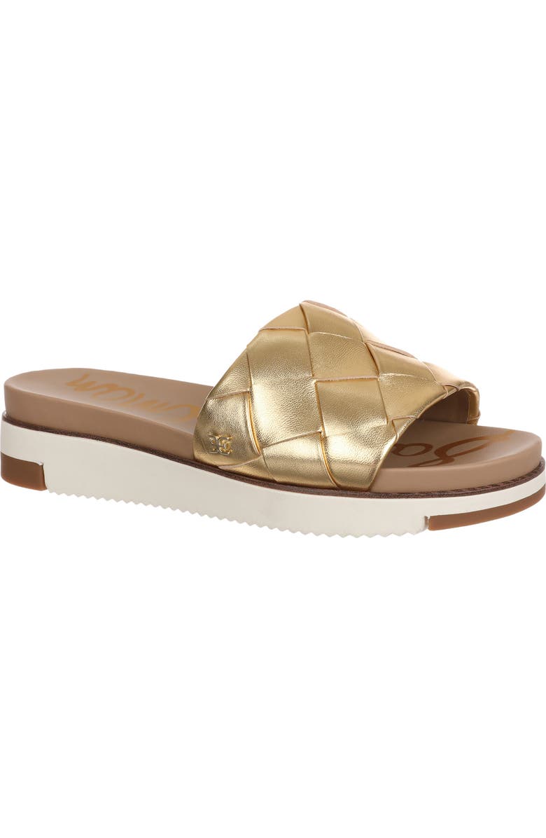 Sam Edelman Adaley Slide Sandal, Main, color, Dark Gold