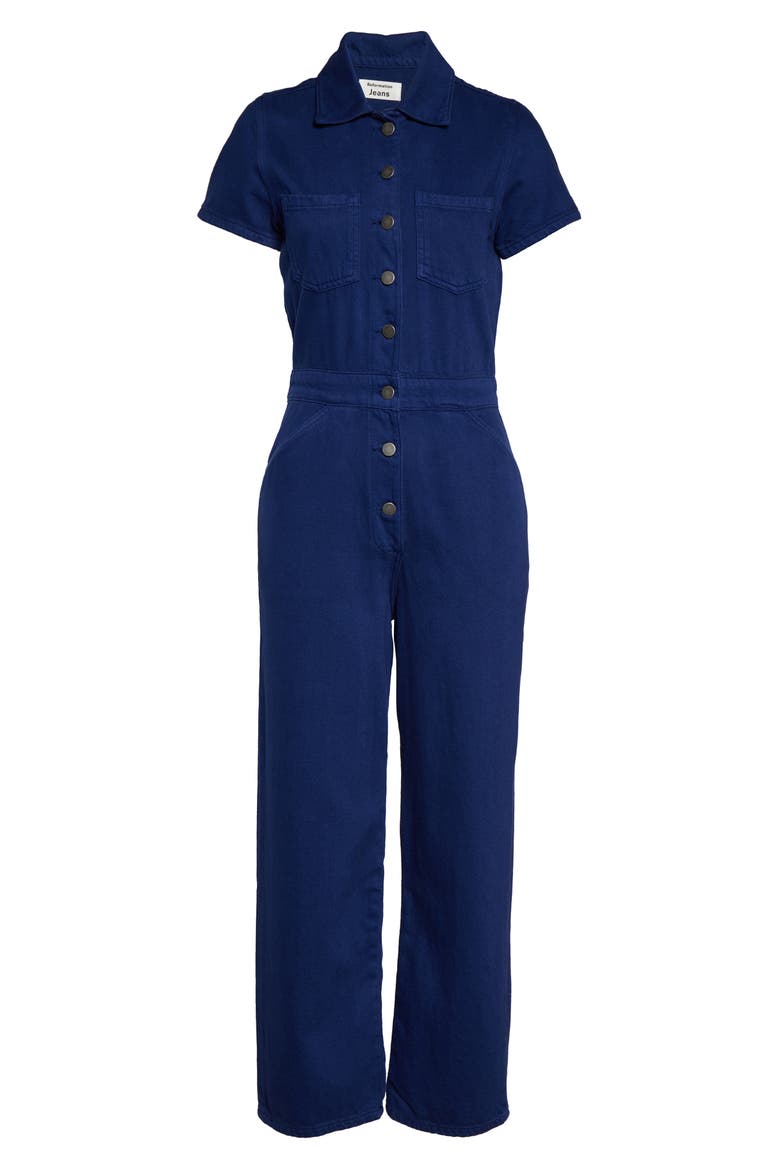 Izzy Organic Cotton Boilersuit, Alternate, color, VINTAGE BLUE