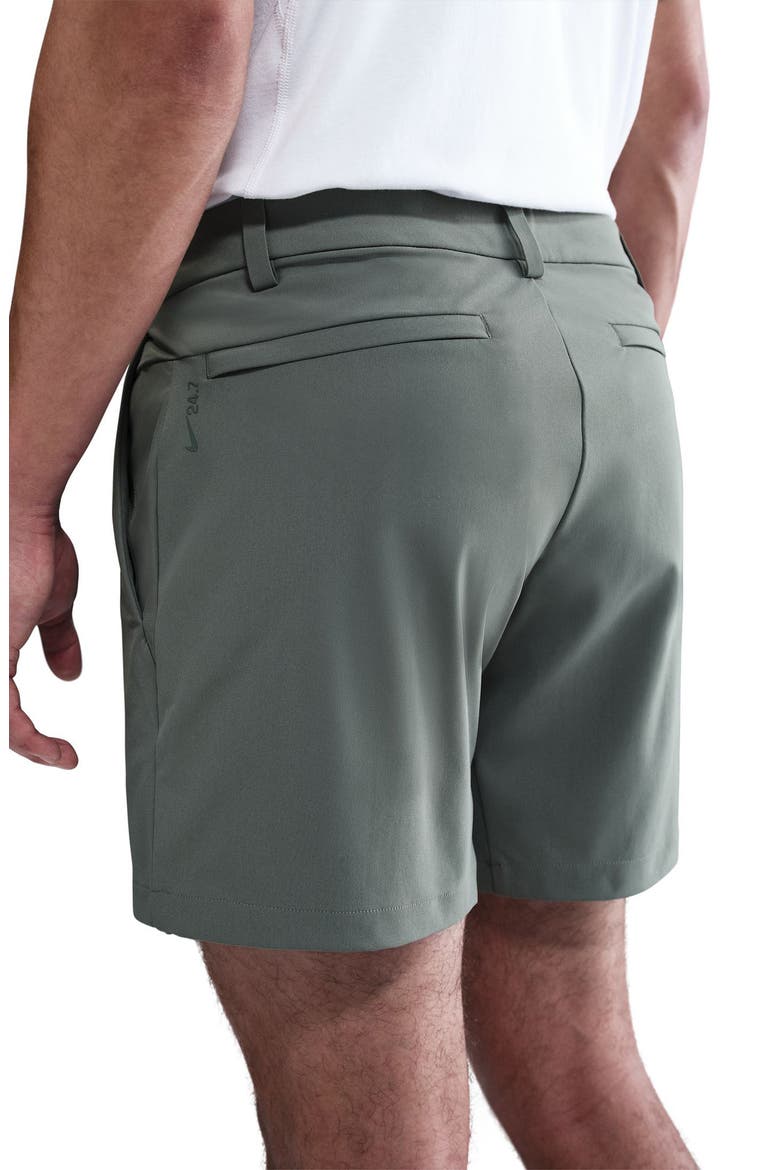 24.7 PerfectStretch Dri-FIT Flat Front Shorts, Alternate, color, SMOKE GREY/ BLACK/ NANO GREY