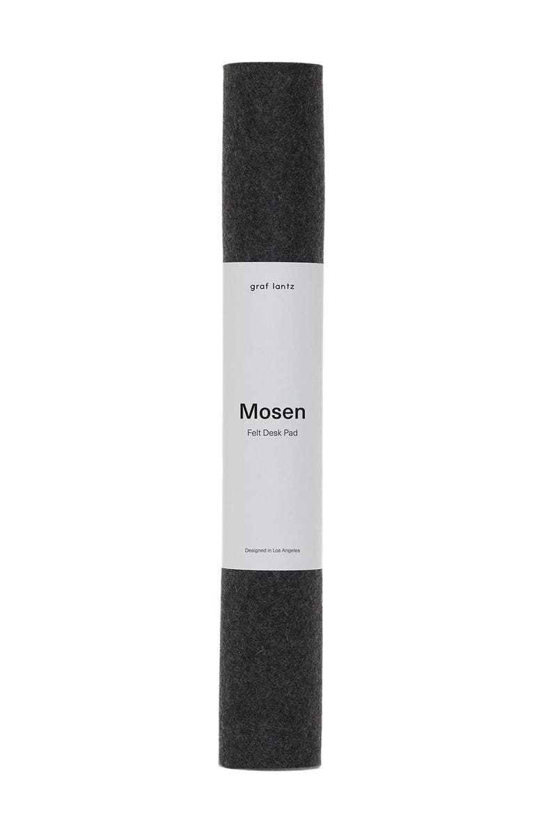 Graf Lantz Mosen Merino Wool Large Desk Pad, Alternate, color, Charcoal