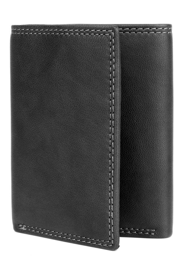 RFID Three-Fold Wallet, Alternate, color, BLACK