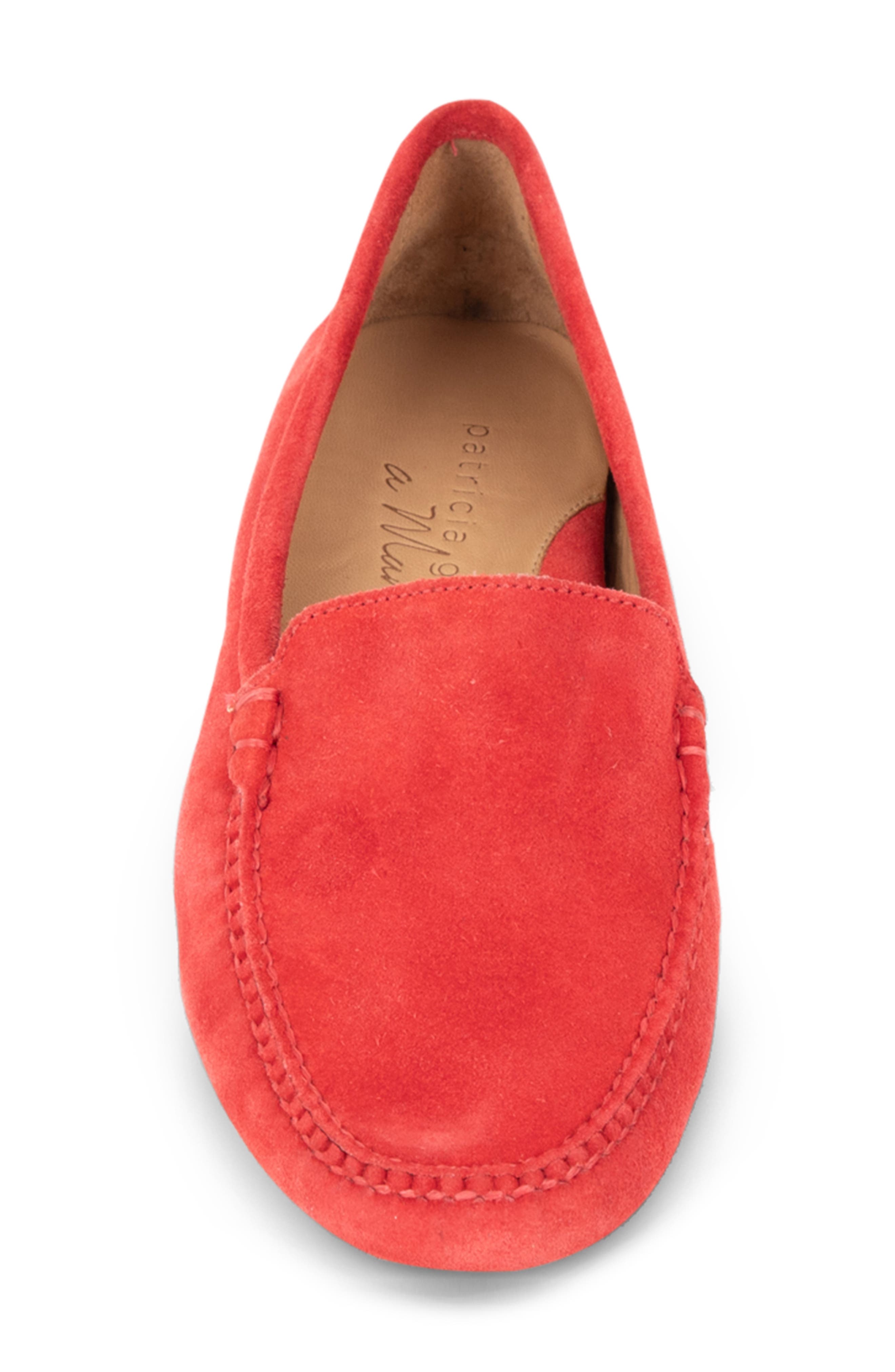 'Jillian' Loafer, Alternate, color, SCARLETT RED SUEDE