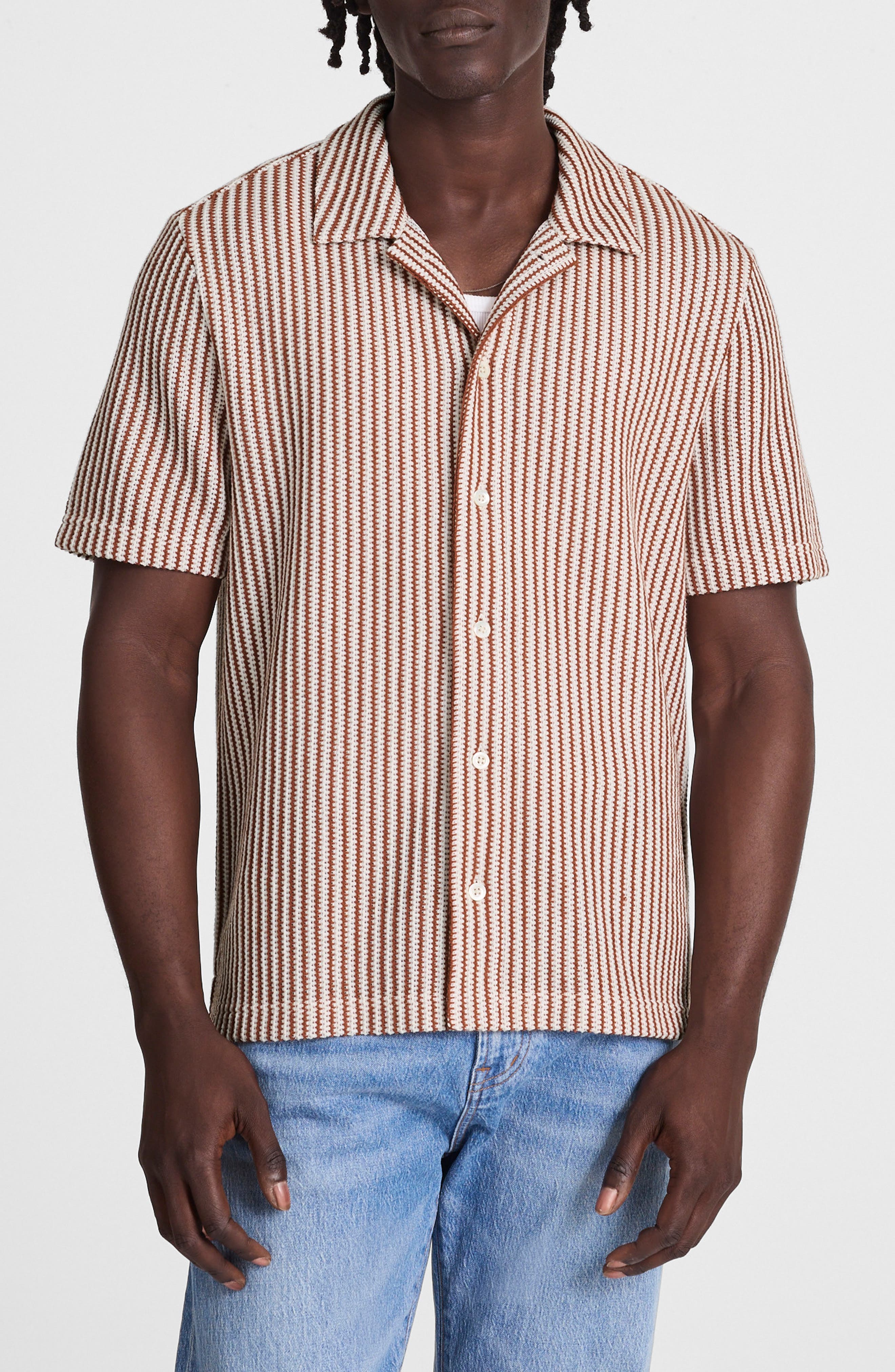 Madewell Textured Knit Camp Shirt