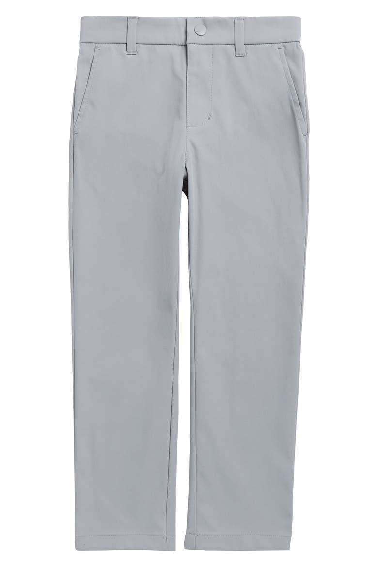 Kids' Flat Front Twill Chinos, Main, color, GREY ULTIMATE