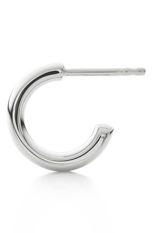 Monica Vinader Fiji Mini Hoop Earrings In Silver