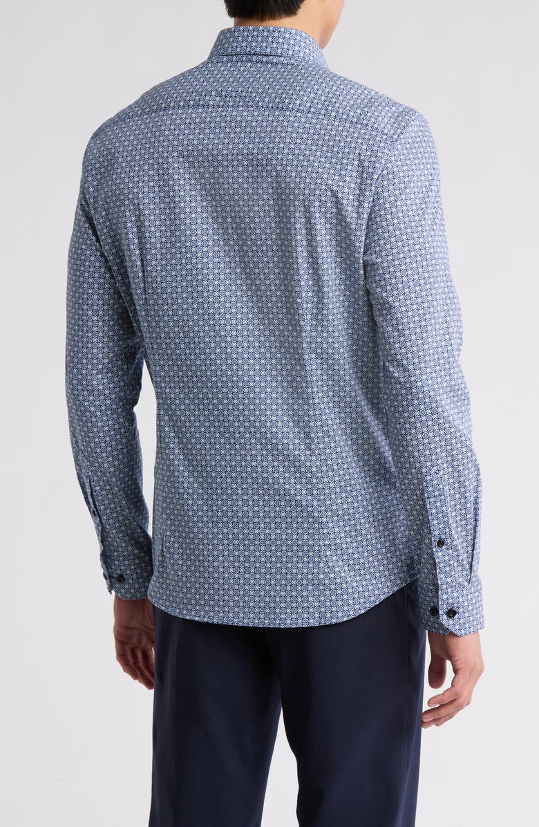 SOUL OF LONDON Stretch Cotton Button Up Shirt, Alternate, color,