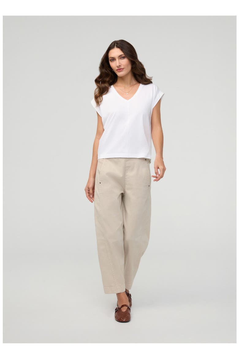 FlexTwill Barrel Pull On Pant, Main, color, Sandstone
