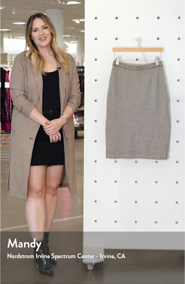Tweed Knit Pencil Skirt, sales video thumbnail